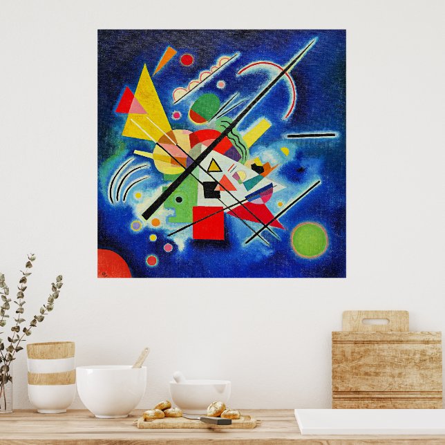 Póster Kandinsky - Pintura azul, (Cocina)