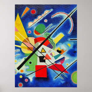 Póster Kandinsky - Pintura azul,