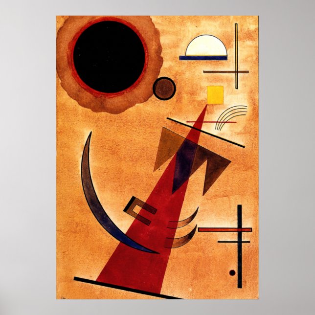 Póster Kandinsky - Protesta en Spitzform, 1925 (Frente)