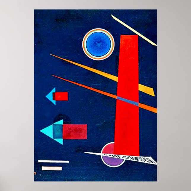 Póster Kandinsky - Rojo poderoso (Frente)
