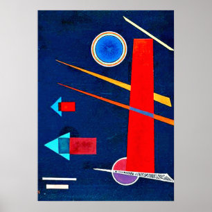 Póster Kandinsky - Rojo poderoso