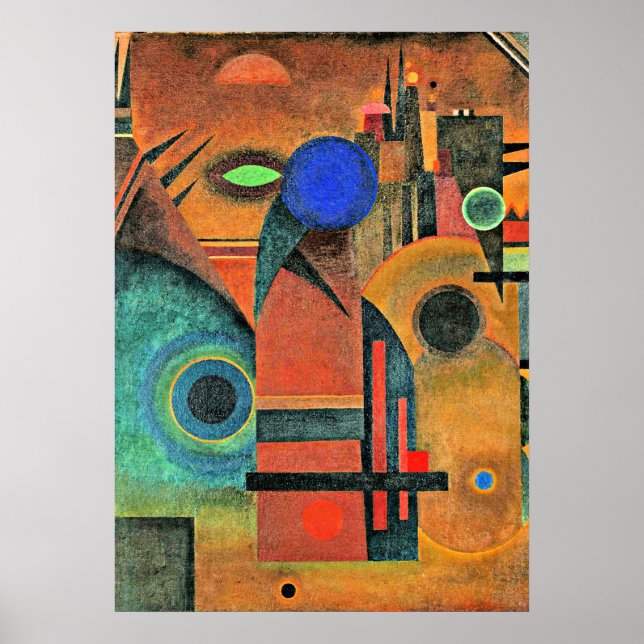 Póster Kandinsky - Silencio marrón (Frente)