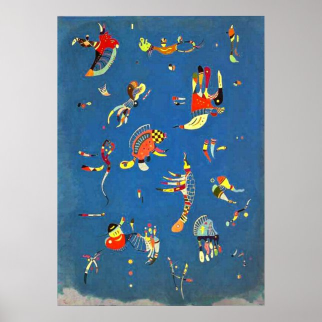 Póster Kandinsky - Sky Blue (Frente)