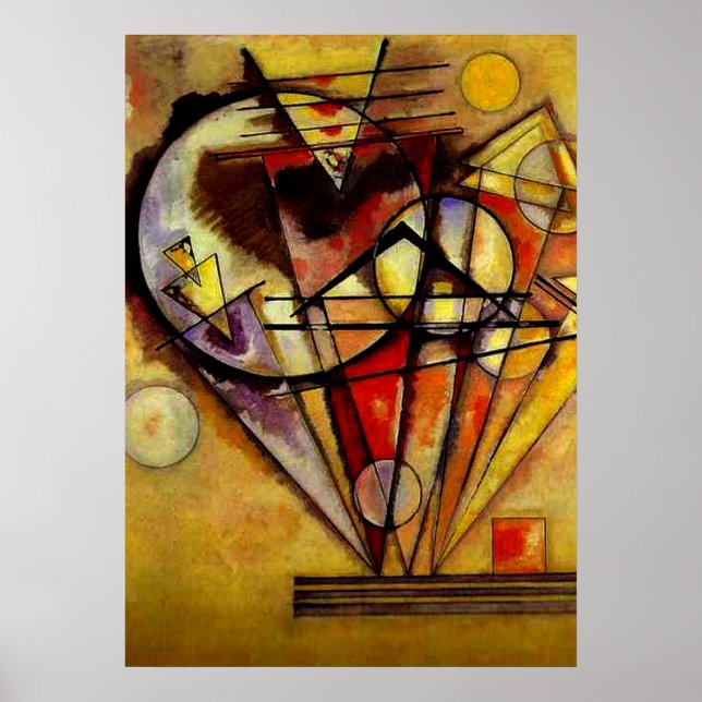 Póster Kandinsky - Sobre los puntos (Frente)