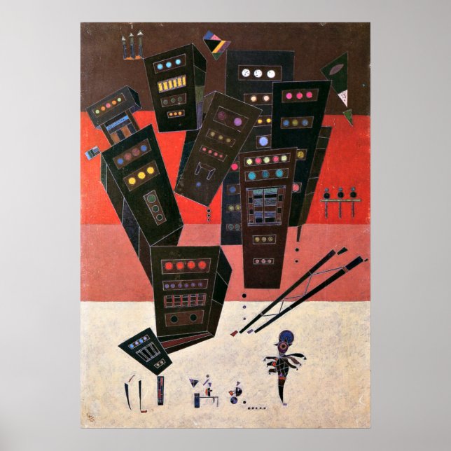 Póster Kandinsky - Sombras (Frente)