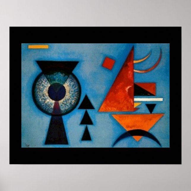 Póster Kandinsky Suave Duro Abstracto (Frente)