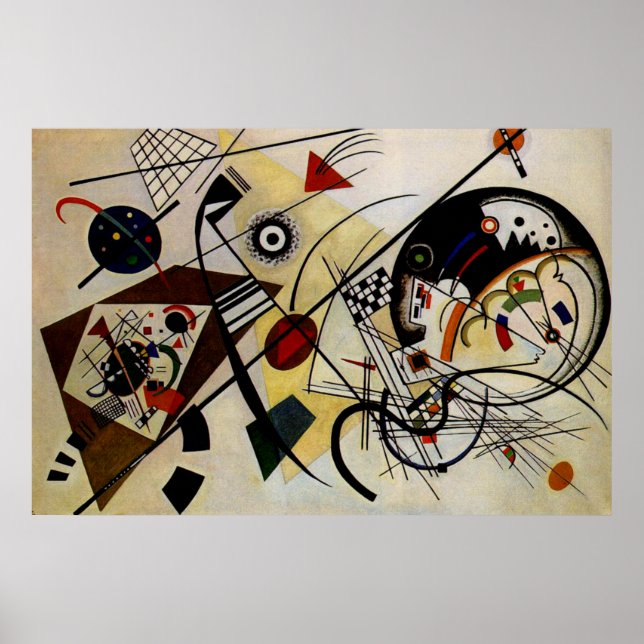 Póster Kandinsky Transverse Línea Ininterrumpida Poster d (Frente)