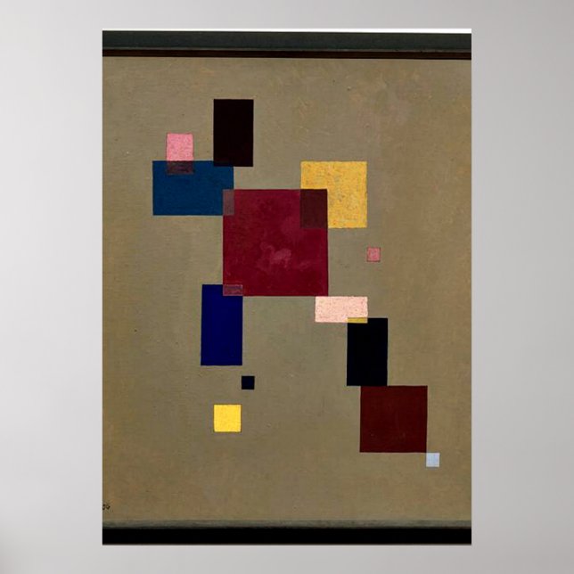 Póster Kandinsky - Trece Rectángulos (Frente)