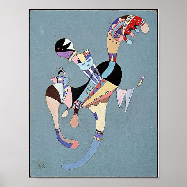Póster Kandinsky - Una figura flotante, (Frente)