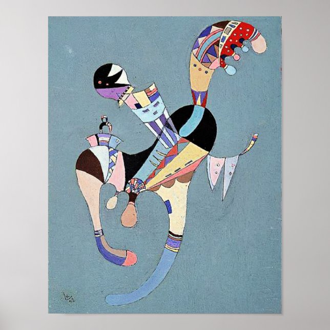 Póster Kandinsky - Una figura flotante (Frente)