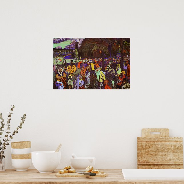 Póster Kandinsky - Vida Colorida, (Cocina)