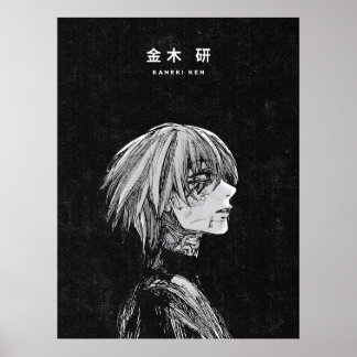 Póster Kaneki Ken Tokyo Ghoul Dark Anime Art Poster