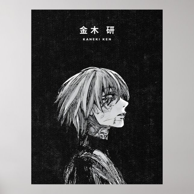 Póster Kaneki Ken Tokyo Ghoul Dark Anime Art Poster (Frente)