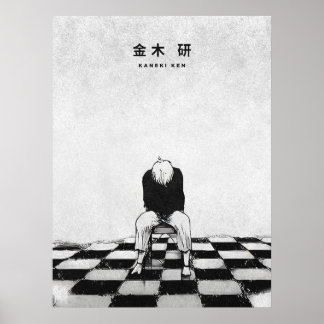 Póster Kaneki Ken Tokyo Ghoul Minimalist Manga