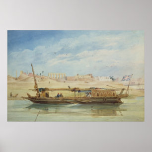 Póster Kanga en el Nilo en Luxor