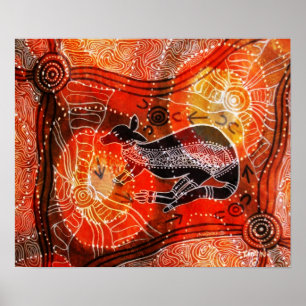 Póster Kangaroo Corroboree Poster