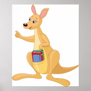 Póster Kangaroo inteligente