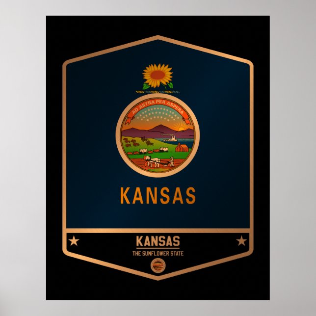 Póster Kansas (Frente)