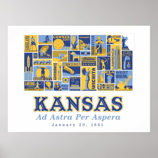 Póster Kansas - Ad Astra Per Aspera - Poster (Frente)