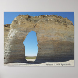 Póster Kansas Chalk Pyramids