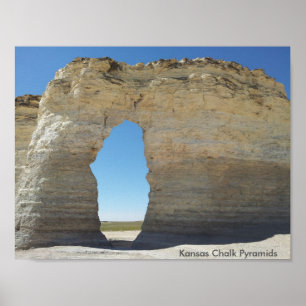 Póster Kansas Chalk Pyramids