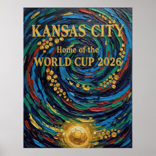 Póster Kansas City Hogar del Fanático del Fútbol de la Co