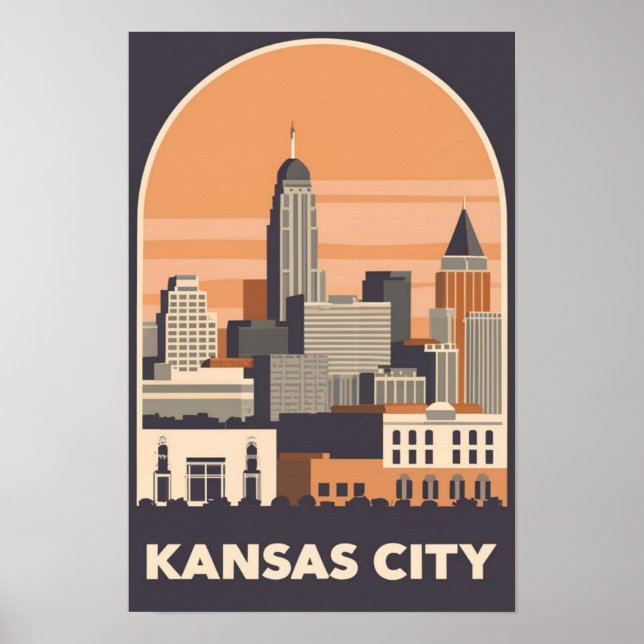Póster Kansas City, Missouri (Frente)