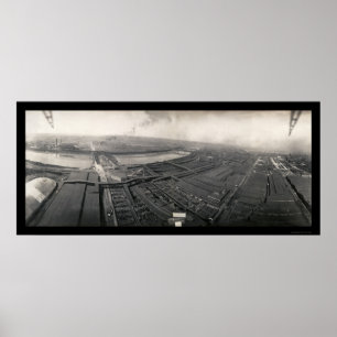 Póster Kansas City Stockyards Photo 1907