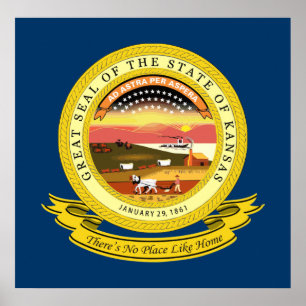 Póster Kansas Seal