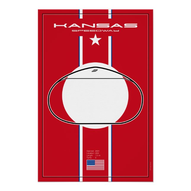 Póster Kansas Speedway (Anverso)