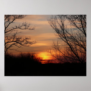 Póster Kansas Sunset