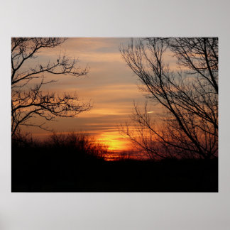 Póster Kansas Sunset