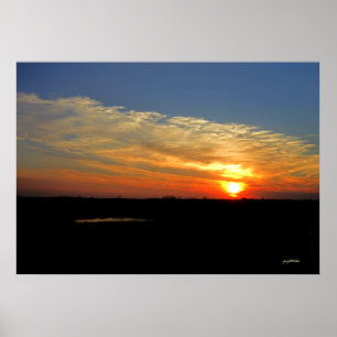 Póster Kansas Sunset