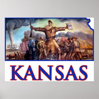 Póster Kansas y John Brown en el trágico Preludio