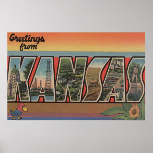 Póster KansasLarge Letter ScenesKansas