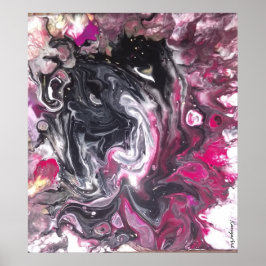 Póster KanyaArt vertiendo sobre un Poster