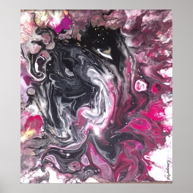 Póster KanyaArt vertiendo sobre un Poster (Frente)