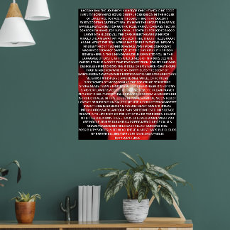 Póster KAOS KARMA original poem poster