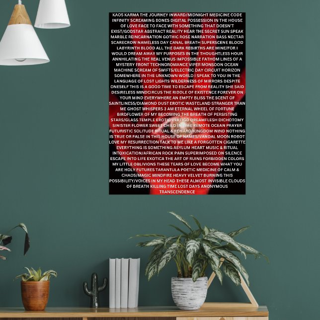 Póster KAOS KARMA original poem poster (Salón 1)