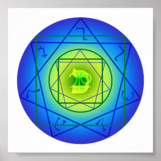 Póster Kaph Sigil - dinero, expansión, belleza