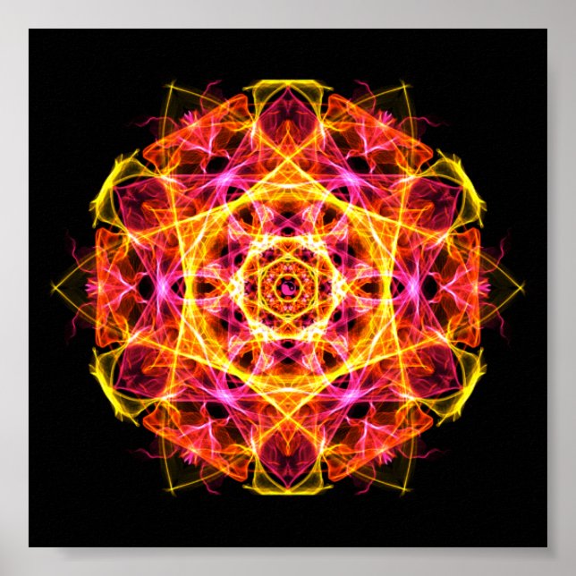 Póster Kapha Dosha Balancing Ayurveda Mandala (Frente)