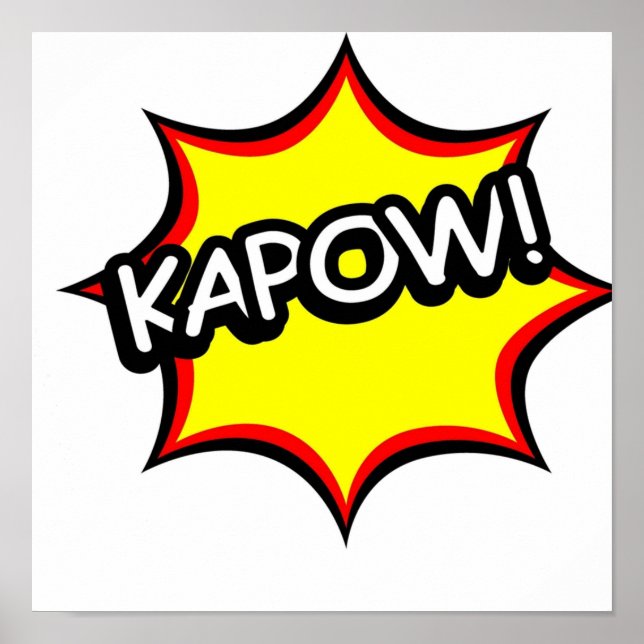 Póster Kapow Comic Tee (Frente)