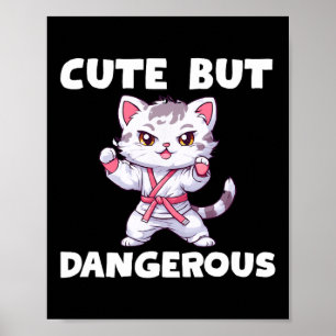 Póster Kara, un gato kitty kara, bonito pero peligroso