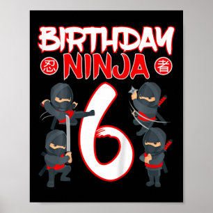 Póster Karat de artes marciales del partido de cumpleaños