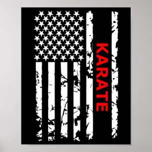 Póster Karate americano