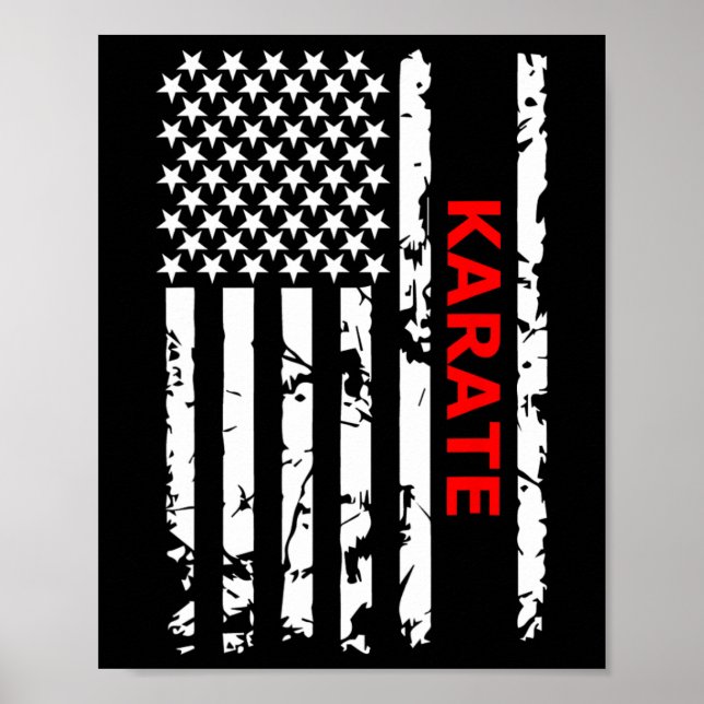 Póster Karate americano (Frente)