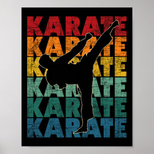 Póster Karate - Artista Marcial Karateka Se Autodefensa