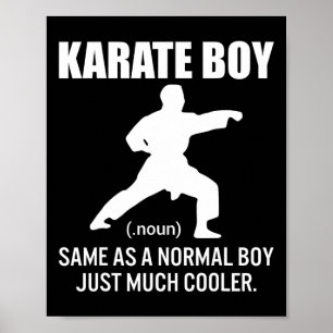 Póster Karate Boy divertida definición Martial Arts Gift