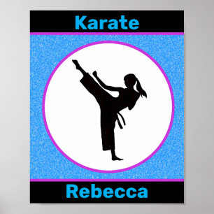 Póster Karate Chicas Sparkle