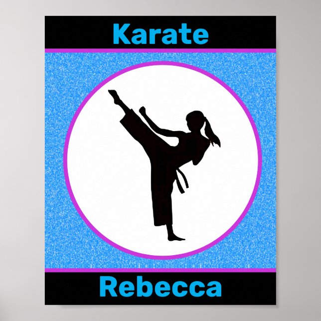 Póster Karate Chicas Sparkle (Frente)